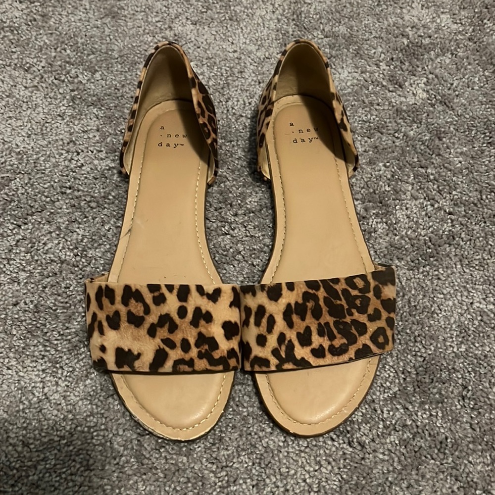 Cheetah print sandals